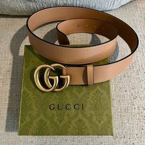 Gucci Marmont Belt - Tan - 105